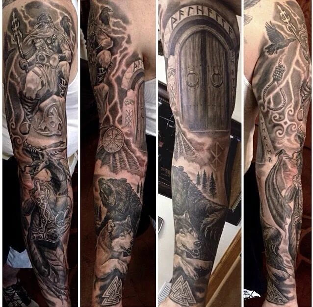 рукав в стиле славян. старославянский рукав. рукав в славянском стиле. славянские тату рукав. тату рукав викинги.