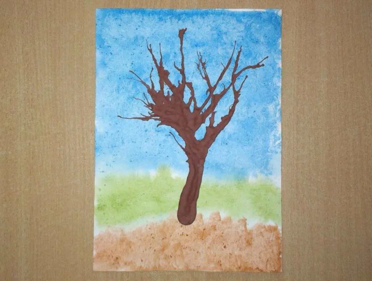 Нетрадиционное рисование дерева. Нетрадиционная техника рисования деревьев. Дерево в нетрадиционной технике рисования. Рисование деревьев в подготовительной группе