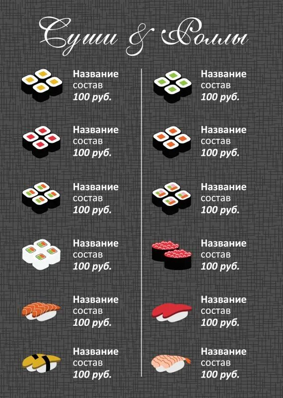 Какие суши находятся в вашей местности. Суши названия. Название суши и роллов. Типы роллов и их названия. Виды роллов названия.