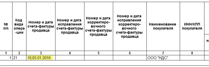 Операция 21 ндс. Код операции 21 в книге продаж. Коды видов операций.