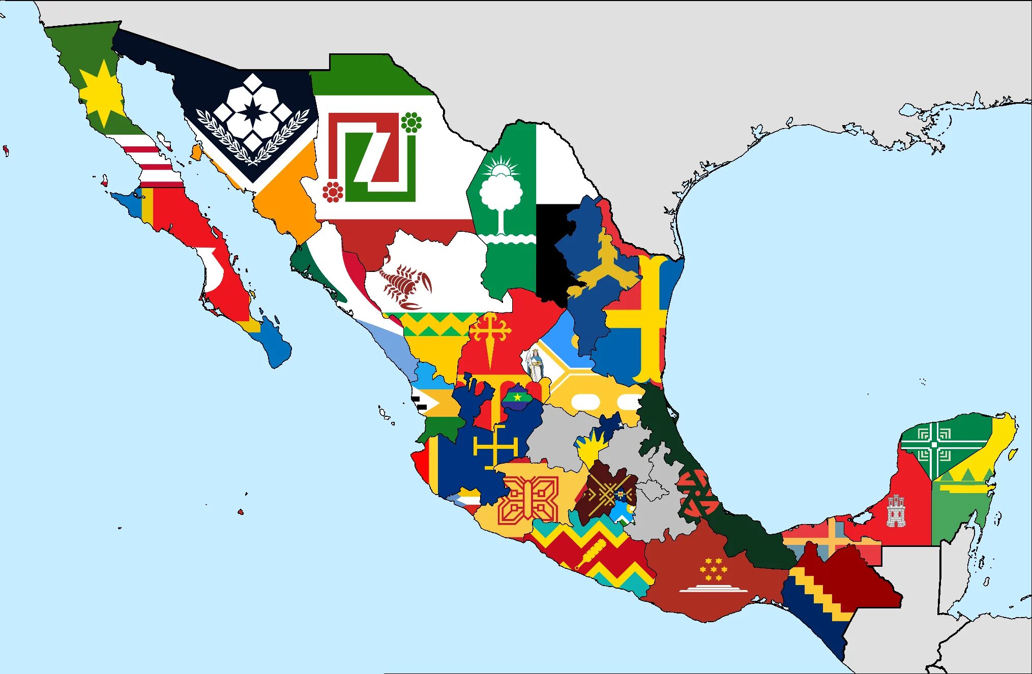 Штаты мексики. Штаты Мексики на карте. Мексика на карте с флагом. Флаги Штатов Мексики. Регионы Мексики.