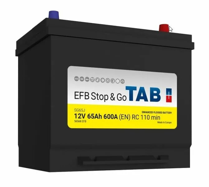 Аккумуляторная батарея Tab EFB stop&go 6ст-70. Tab EFB 70. Аккумулятор 70 "Tab EFB stop&go" Обратная полярность. Dynex Matrix EFB 70 Ач.