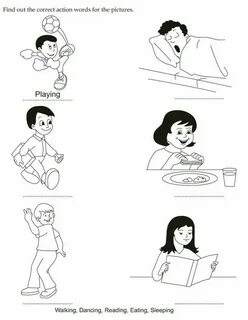 Английские глаголы для детей упражнения