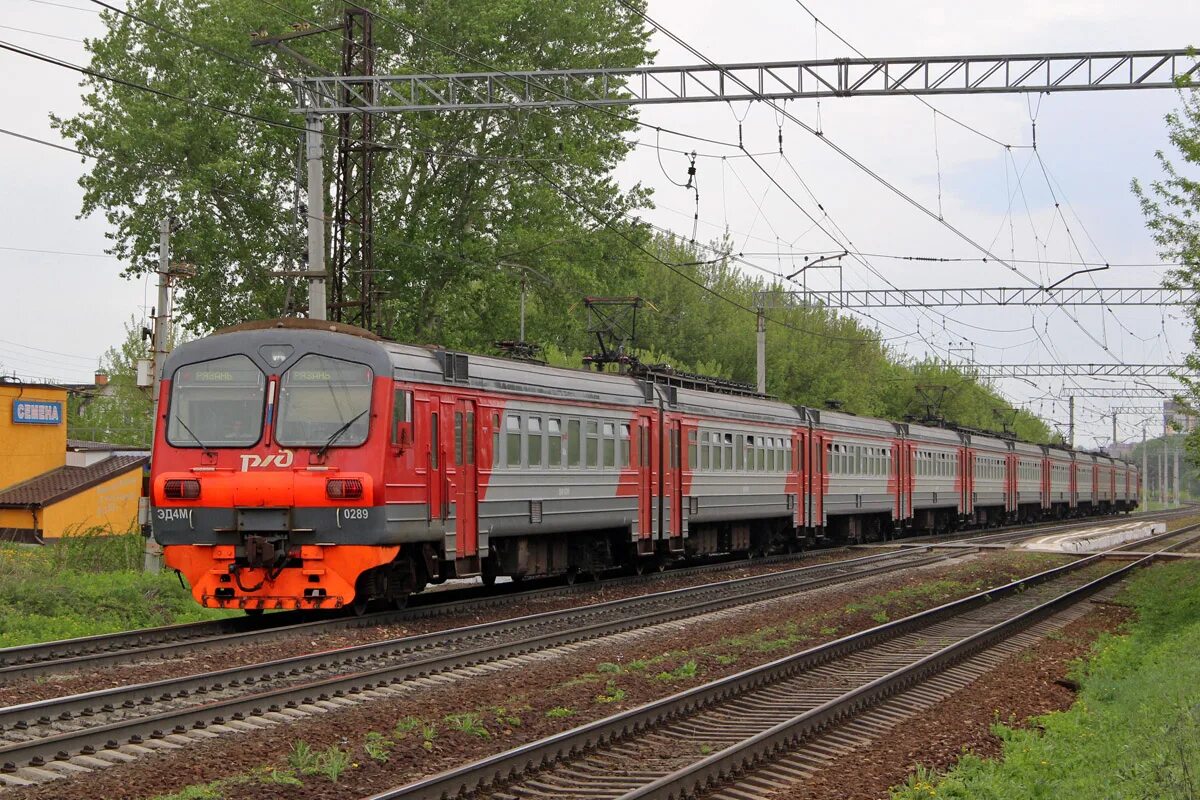 Железные дороги рязани. Эд4м 0289. Электропоезд эд4м на Рязань. Эд4м Рязанский экспресс пл88км.