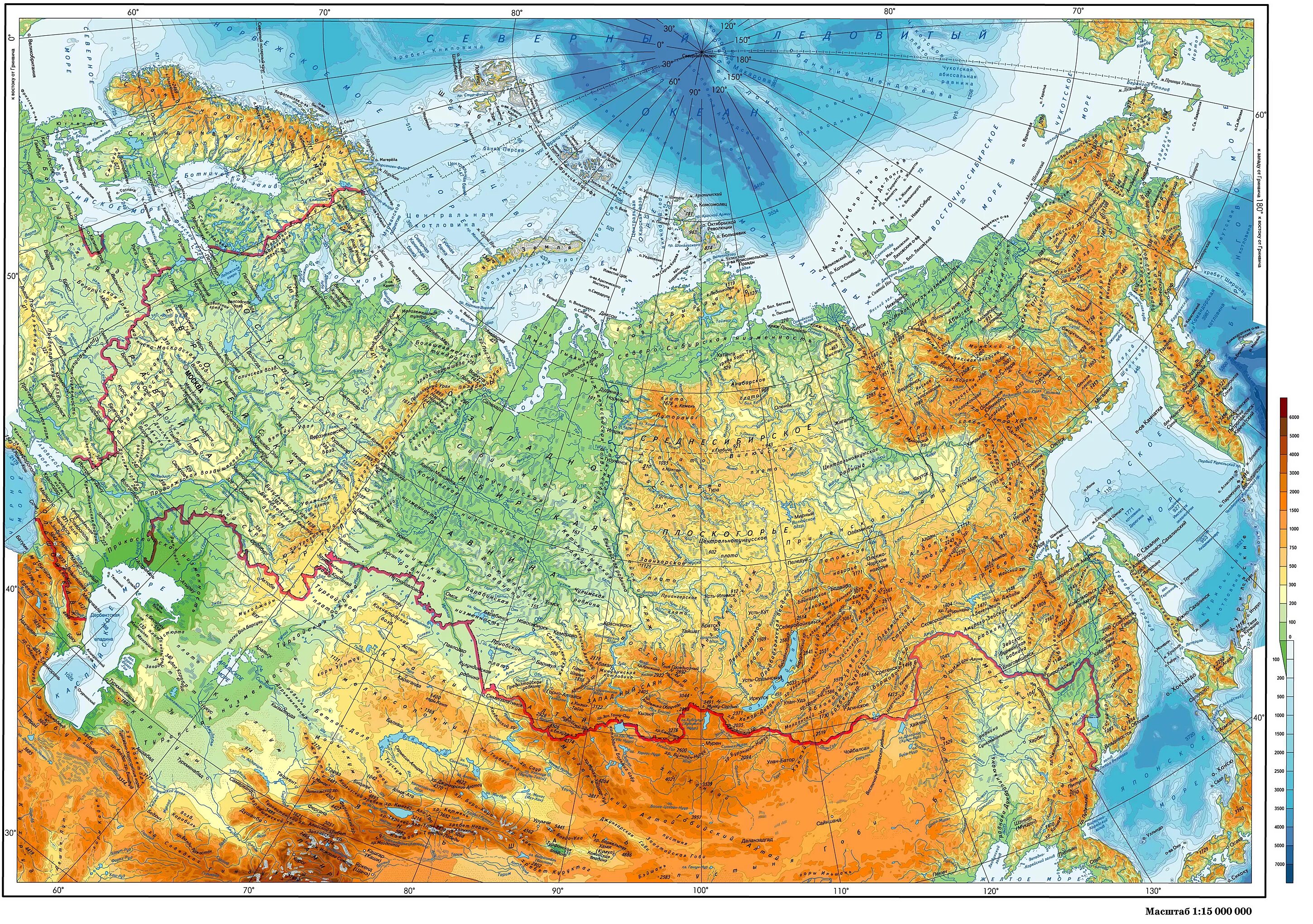 Географическая карта рельефа России. Физ карта России рельеф. Физико-географическая карта СССР. Карта рельефа СССР. Крупнейшие рельефы рф