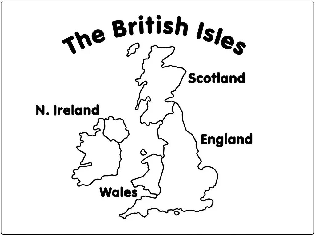 Контур на английском. The British Isles карта для английского. Карта Англии раскраска. Очертания Англии. Карта Великобритании для детей.