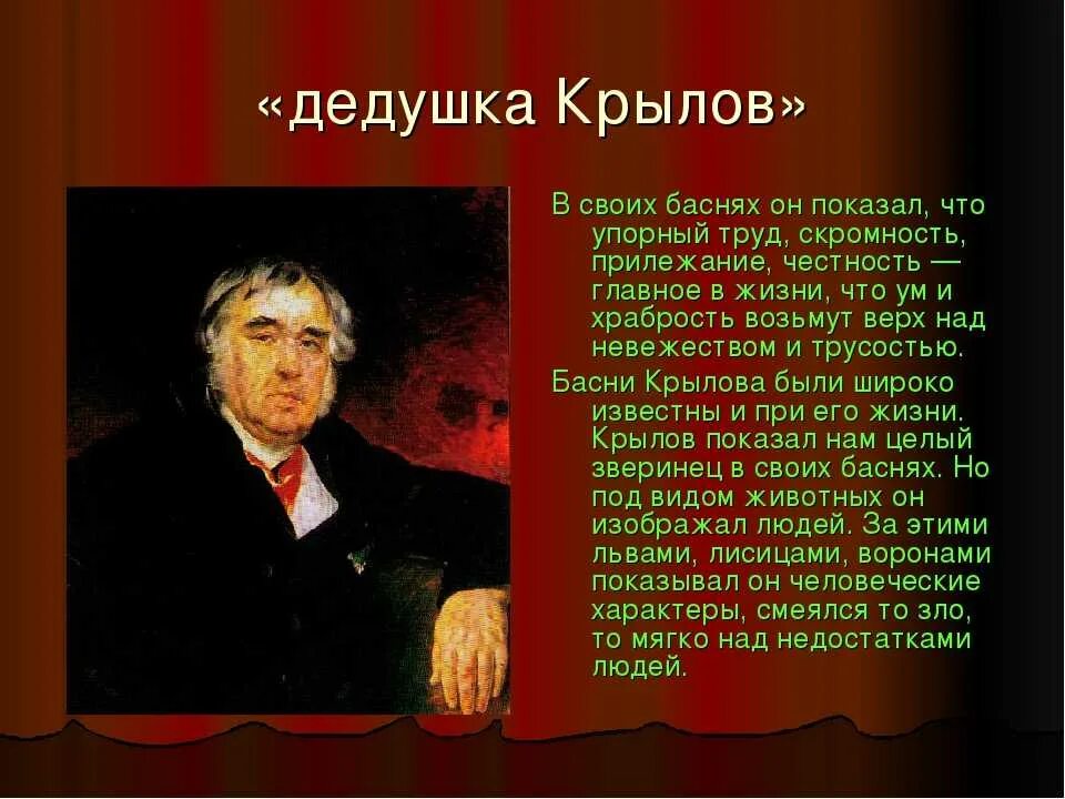 Вспомнить басни крылова. Крылова Ивана Андреевича 2 класс.