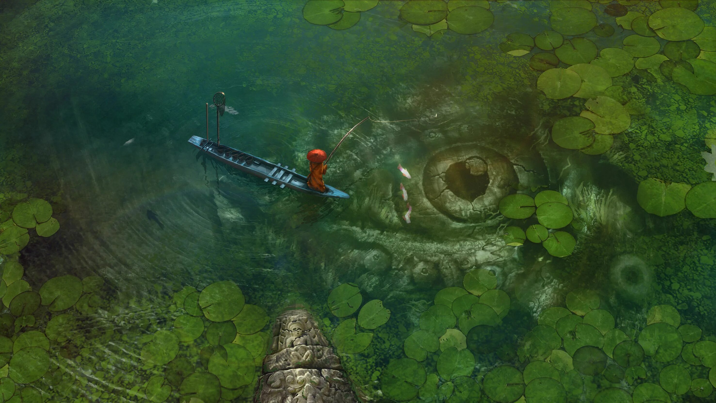 Tomb raider underworld под водой. Игра про подводный мир. Водолаз арт. Рыбалка таинственный мир. Рыбалка вечером.