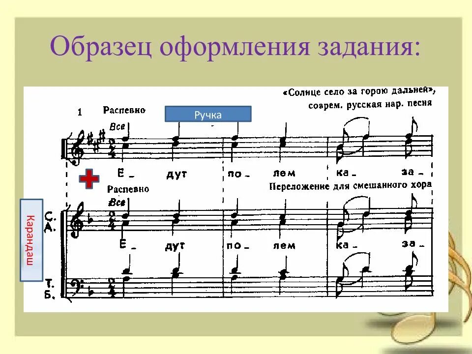 Как называется песня в хоре