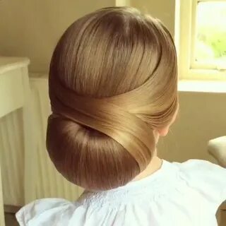 Прическа валик на длинные волосы