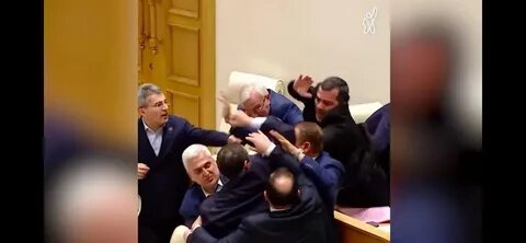 Драка в грузинском парламенте