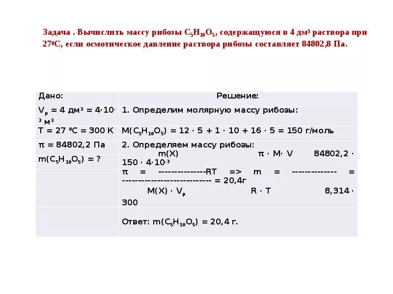 Рассчитать массу nacl. Вычислите осмотическое давление 5% раствора. Вычислите осмотическое давление раствора содержащего в 250 мл. Задачи на осмотическое давление. Задачи на осмотическое давление растворов с решением.