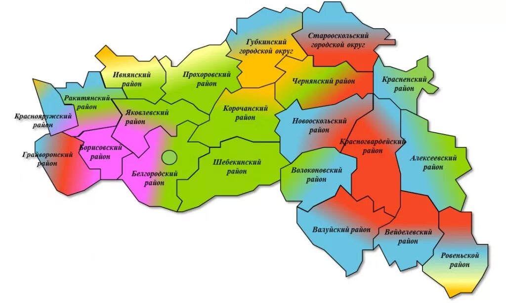 Карта Белгородской области по районам. Белгород на карте Белгородской области на карте. Карта регионов Белгородской области. Карта Белгородской области по районам подробная.