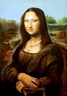 Painted the mona lisa