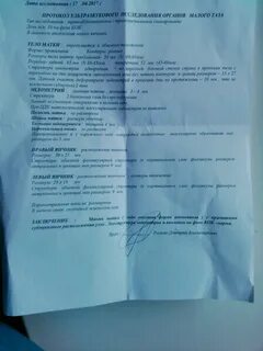 Узи малого таза после удаления матки