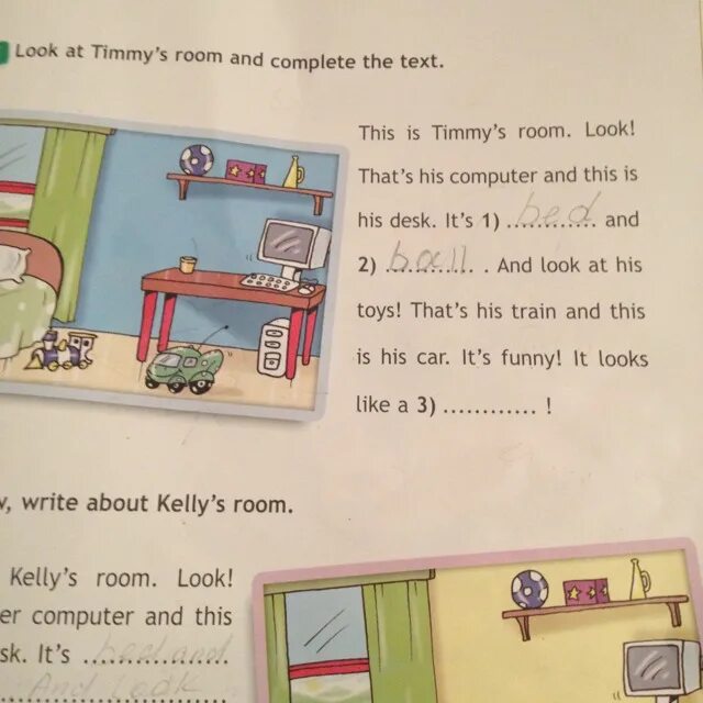 Задание по английскому look and complete. Timmy Room английский 3 класс. Look at Timmy’s Room and complete the text английский язык. Look at Timmy's Room and complete the text ответы. Английский 3 класс страница 34 35