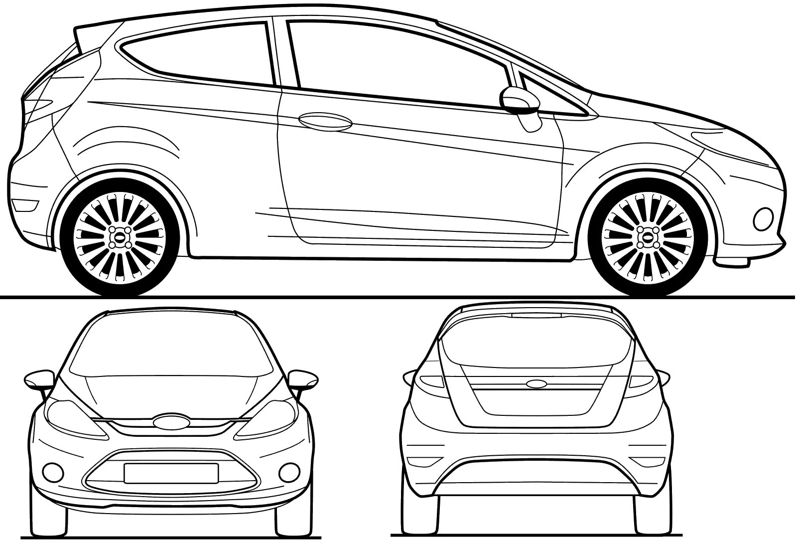 Ford Fiesta 3 габариты. Форд Фиеста седан габариты. Ford Fiesta хэтчбек габариты. Форд Фиеста 2015 седан габариты.