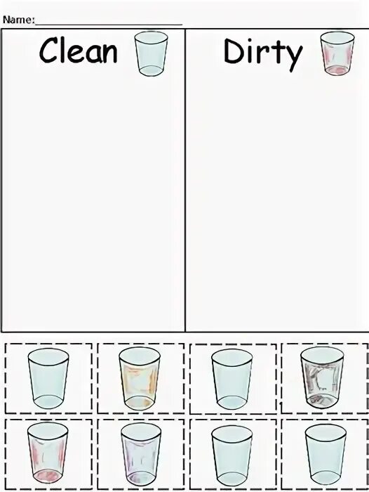 Clean Dirty раскраска. Задания по английскому на clean Dirty. Clean Dirty Worksheets for Kids. Clean and Dirty Worksheets.