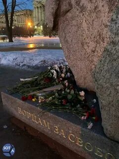 Цветы к соловецкому камню