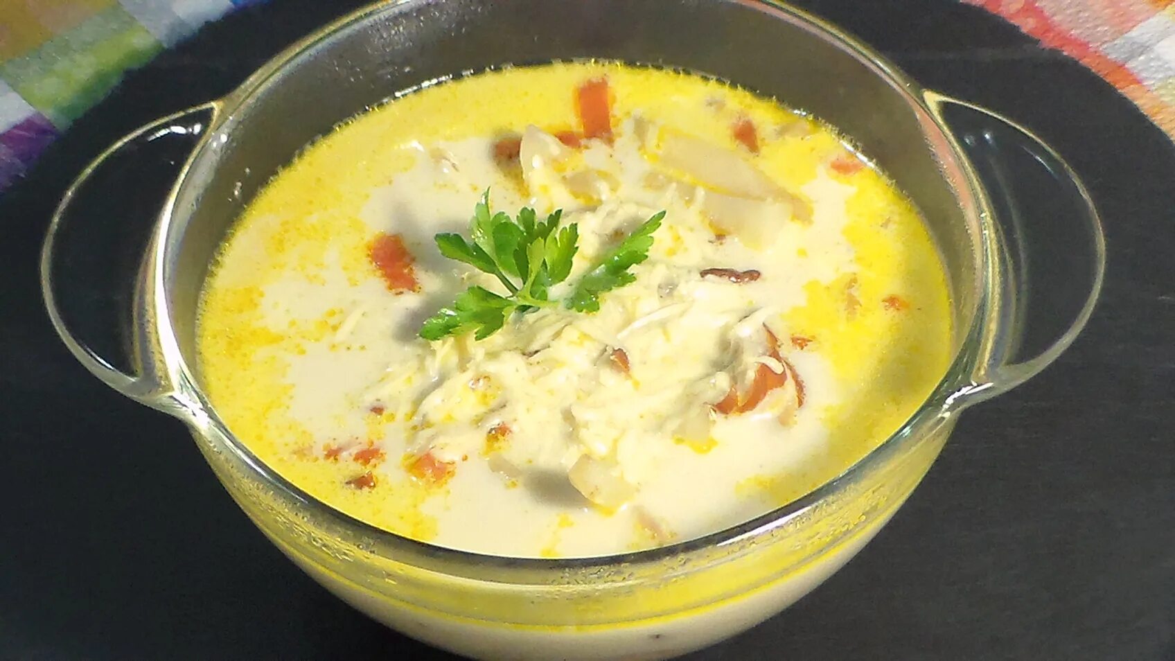 Рецепт супа с копченым сыром