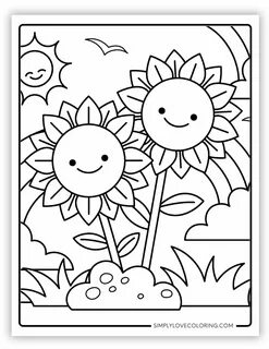 39 Beautiful Flower Coloring Pages (Free PDF Printables) Flower coloring pages, 