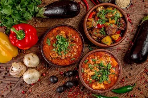Горячее кавказской кухни