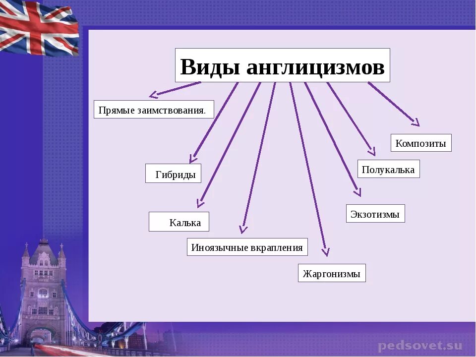 Сколько вариантов английского языка. Англицизмы в русском языке. Виды англицизмов. Виды заимствований в английском языке. Виды заимствованных слов.