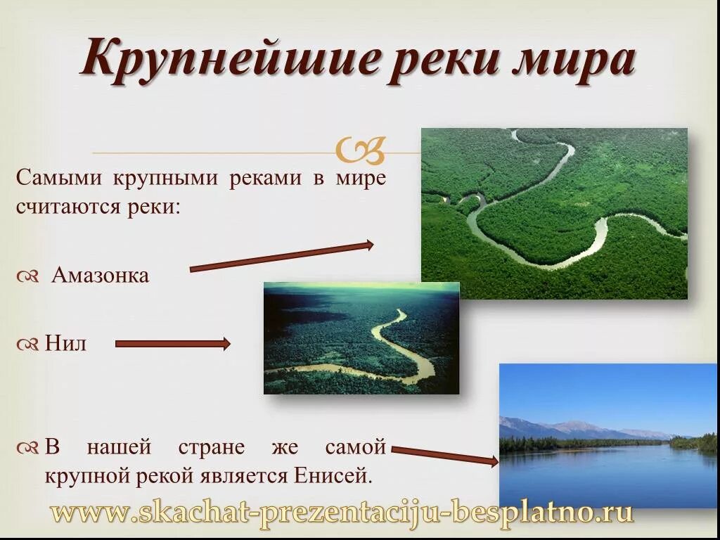 Крупные реки 6 класс. Крупные реки в мире. Самая большая река в мире презентация.