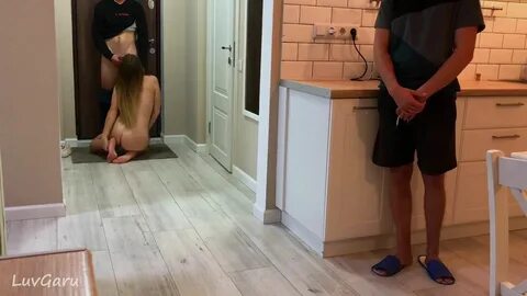 Delivery Dude Cum on Melons whilst my Spouse Watching - LuvGaru 