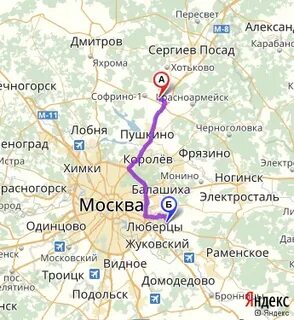 Софрино маршрут