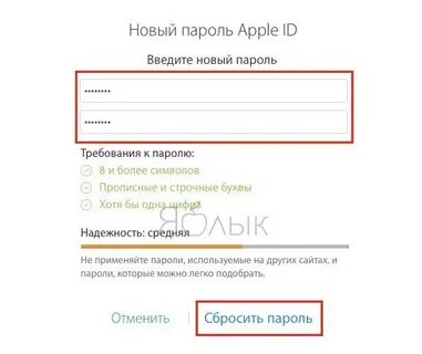 Новый пароль