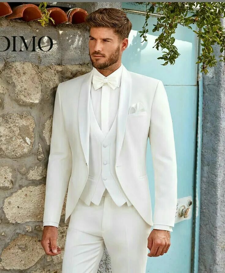 business Men Suits slim fit wedding men dress One Button Charcoal Gray groom tux