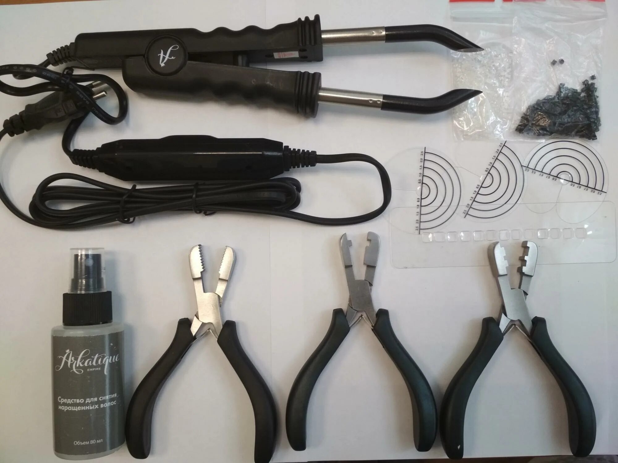 комплект инструментов для наращивания волос. инструменты для наращивания волос. щипцы для наращивания волос chaoba cb-9039. инстрементытдля наращивание волос. инструменты для наращивания волос.