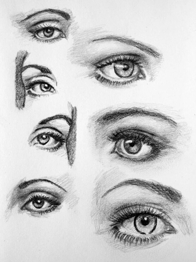 Глаза рисунки смотрящие