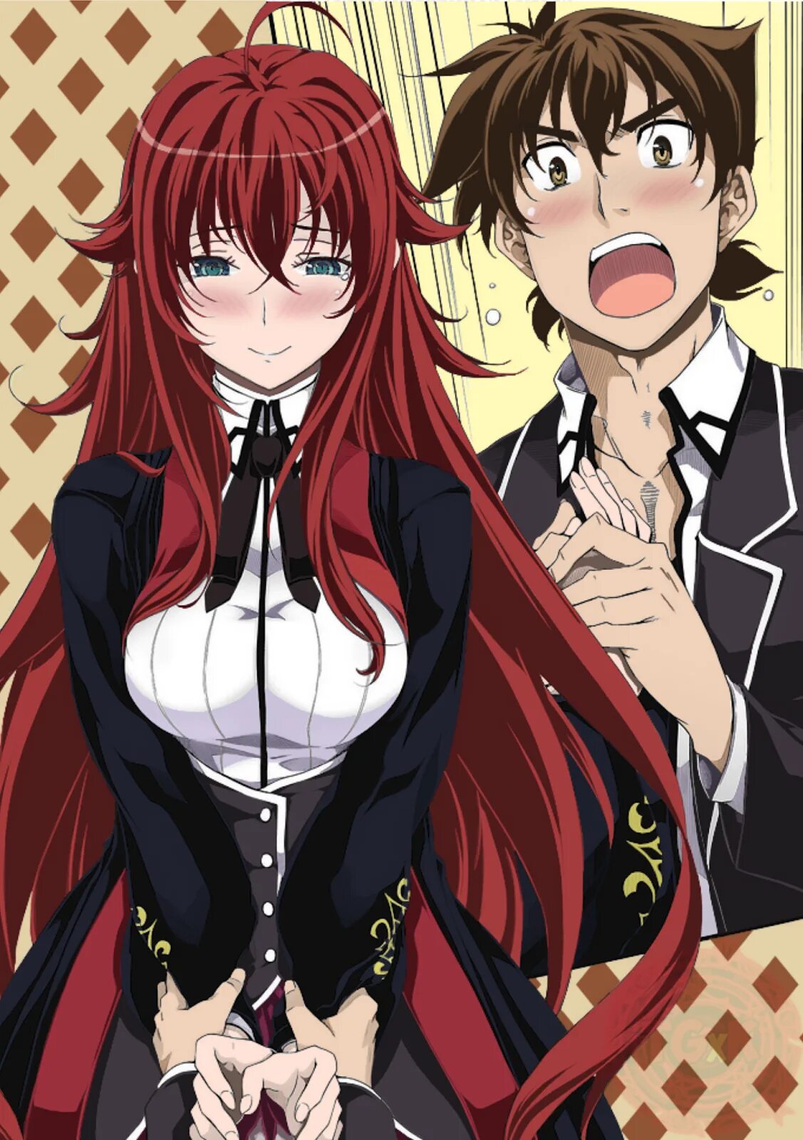 Dxd fanfiction. High School DXD («старшая школа DXD», 2012). Риас Гремори (старшая школа DXD). Риас Гремори и Иссей. Демоны старшей школы Иссей гарем.