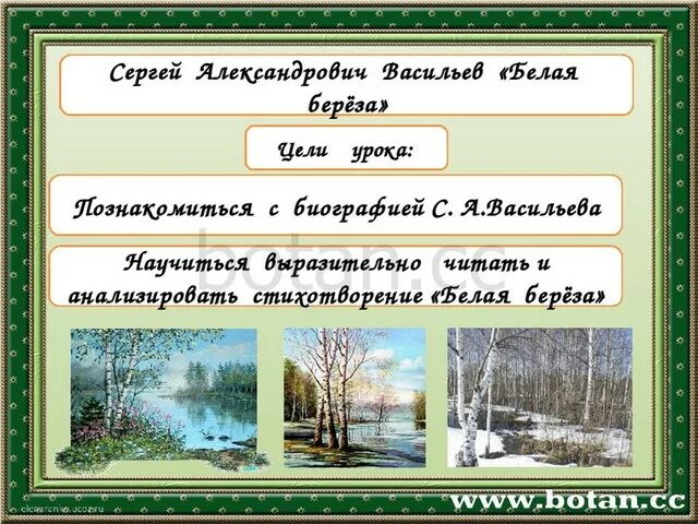 Васильев белая береза. Презентация Васильев белая береза. Белая берёза стих Васильев. Что олицетворяет береза в стихотворении васильева