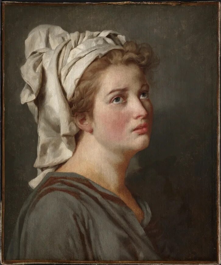 Великие портреты. Жак-Луи Давид – девушка в тюрбане. Жак Луи Давид (1748-1825). Жак-Луи Давид (1748-1825) «автопортрет». Жак Луи Давид портрет зеленщицы.