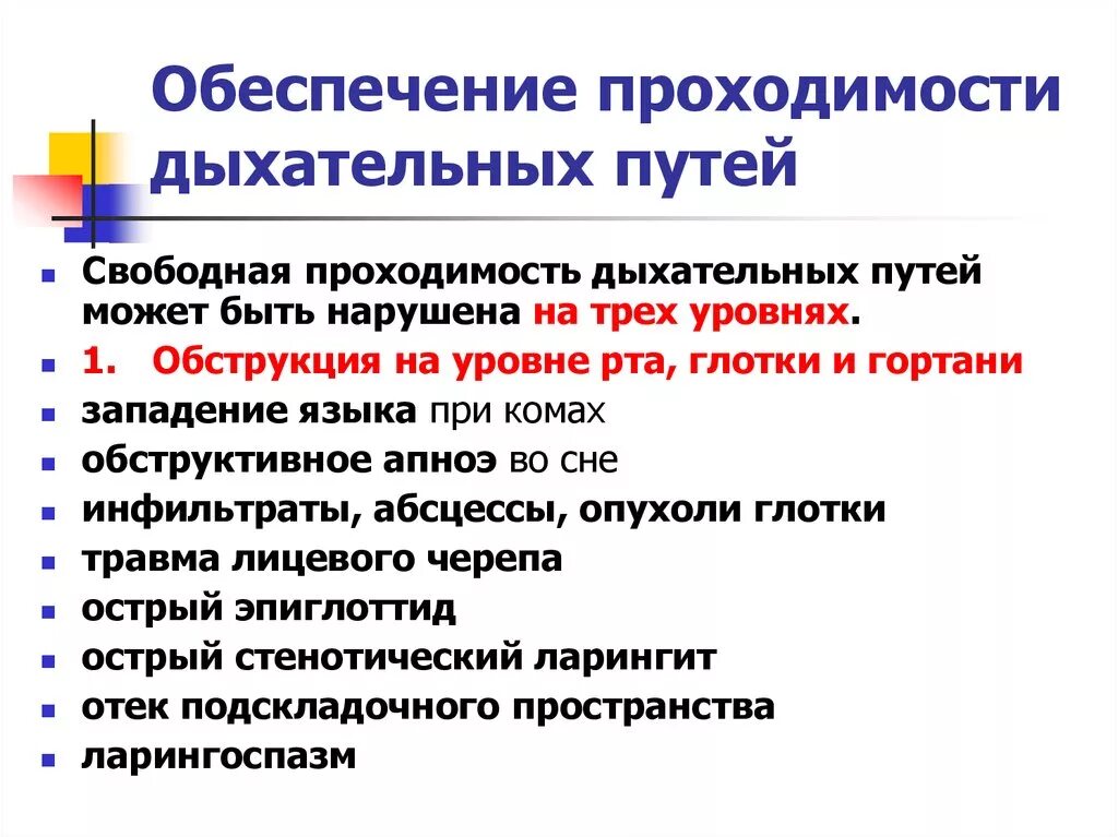 Какие мероприятия по поддержанию проходимости. Способы обеспечения свободной проходимости дыхательных путей. Способы восстановления проходимости дыхательных путей. Обеспечение проходимости верхних дыхательных путей алгоритм. Способы обеспечивающие проходимость верхних дыхательных путей.