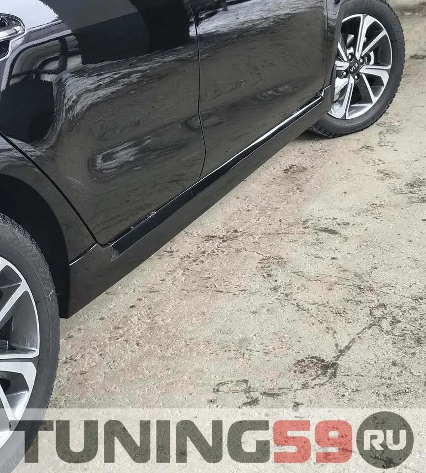 Купить Накладки на пороги до брызговиков для Kia Rio IV в Минске - Запчасти авто