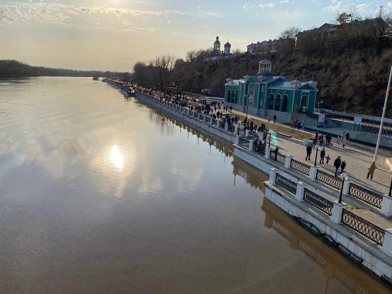 Уровень воды в урале в районе оренбурга