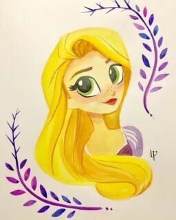 Рапунцель нарисовать легко