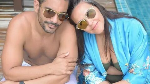 Neha Dhupia, green bikini, best headrest, Angad Bedi, Bollywood, Celebrity....