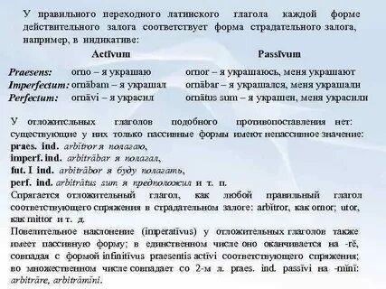 Латинские глаголы