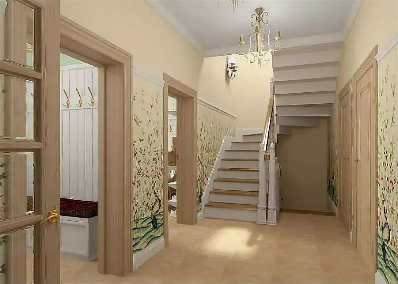 Как попасть на второй этаж. Лестница в коридоре в частном доме. Интерьер холла с лестницей. Прихожая с лестницей в частном доме. Прихожая с лестницей на второй этаж.