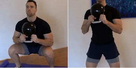 Упражнение на трицепс с гирей