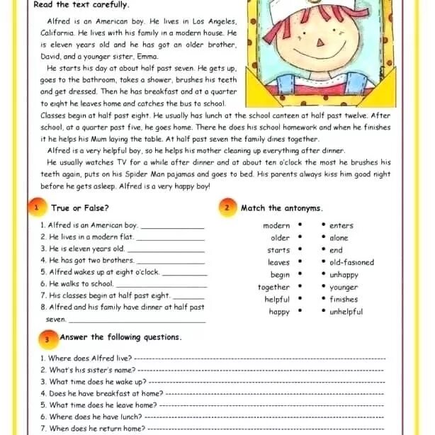 Text for elementary. Worksheets чтение. Тексты Worksheets. Reading exercises for Elementary английский. Чтение с в английском языке Worksheet.