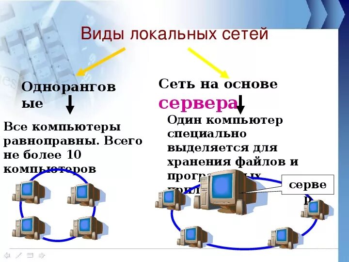 Виды локальных сетей. Организация работы в локальных сетях. Виды локальных компьютерных сетей. Основы локальных сетей. Организации локально вычислительных сетей