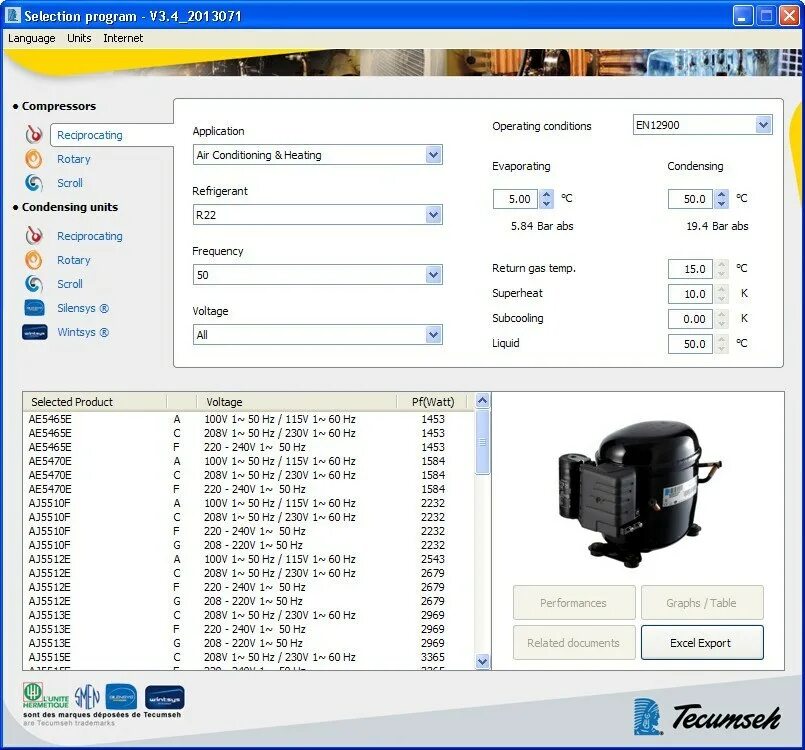 Selection software. Selection software