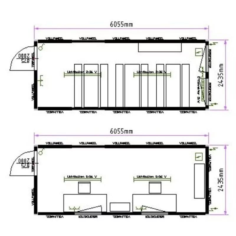 Чертеж 20 футового контейнера с размерами Shipping container architecture, Container architecture, Architecture design