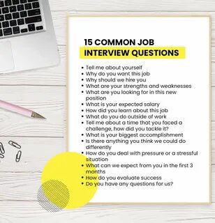 Job interviews can be